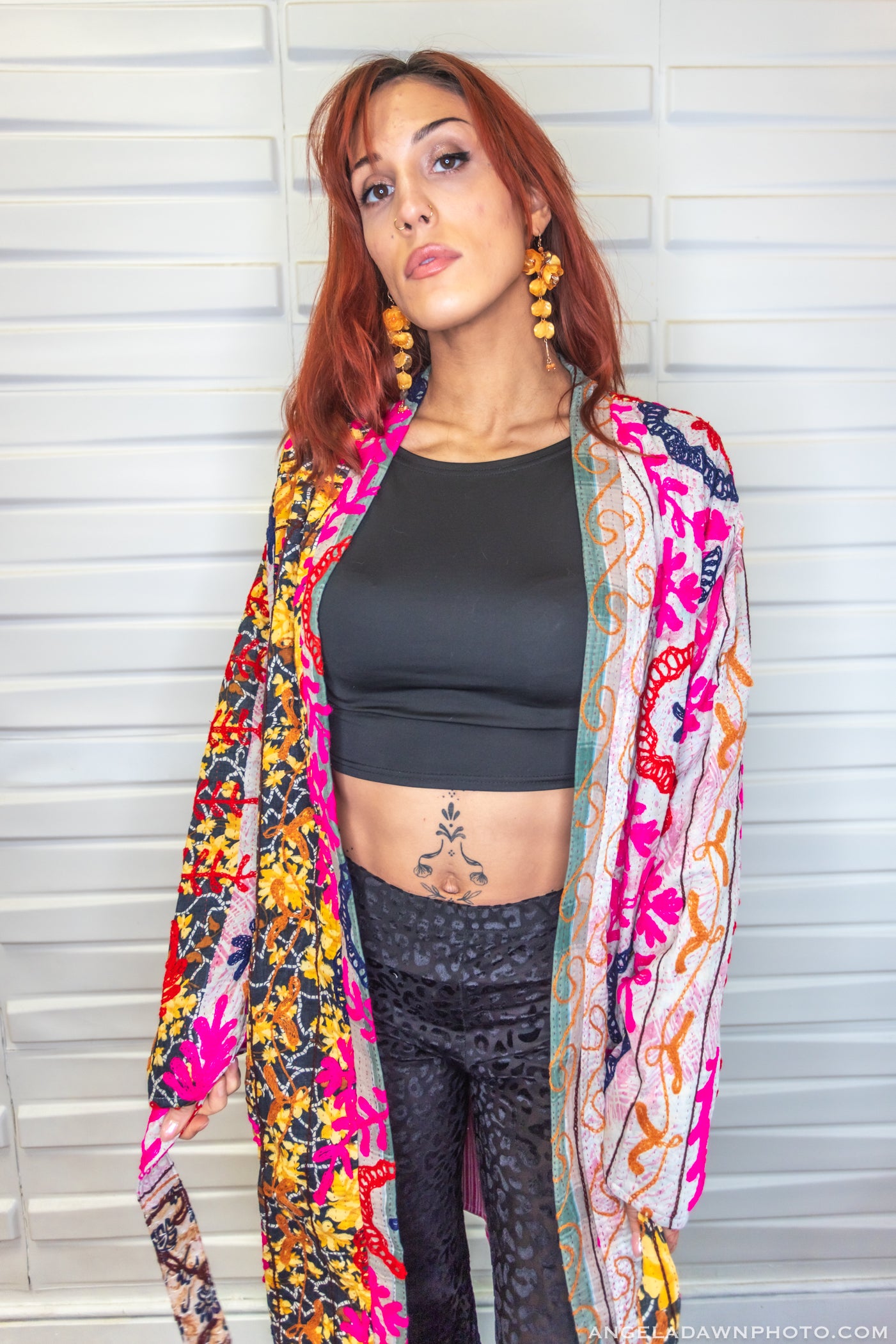 Suzani Kantha Midi Robe VI