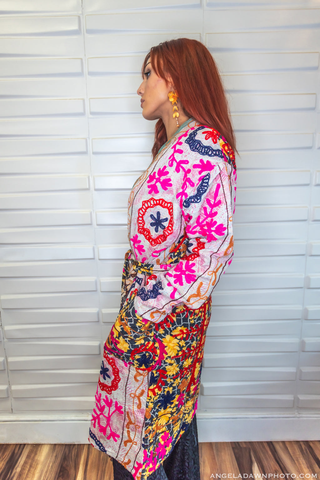 Suzani Kantha Midi Robe VI