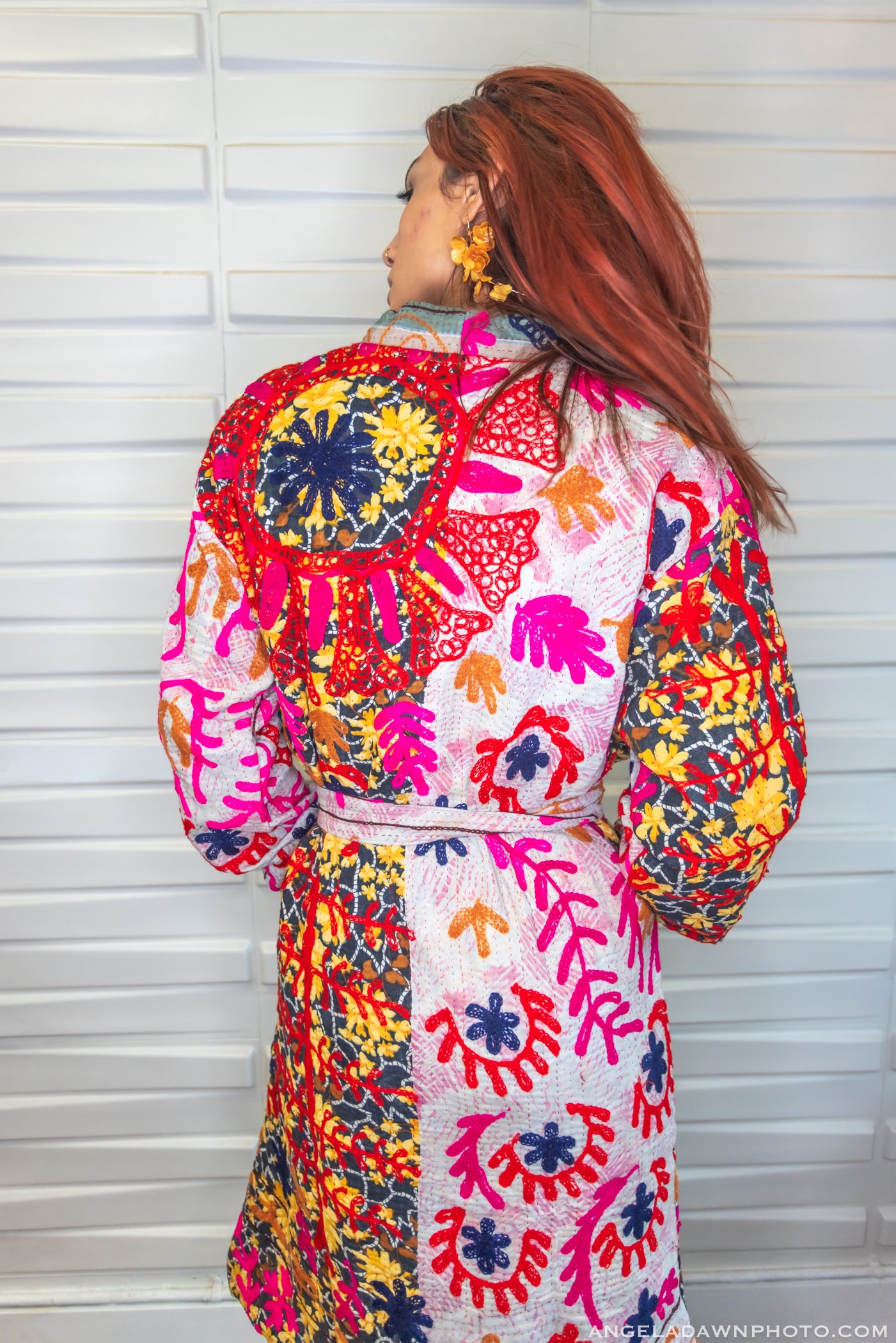 Suzani Kantha Midi Robe VI