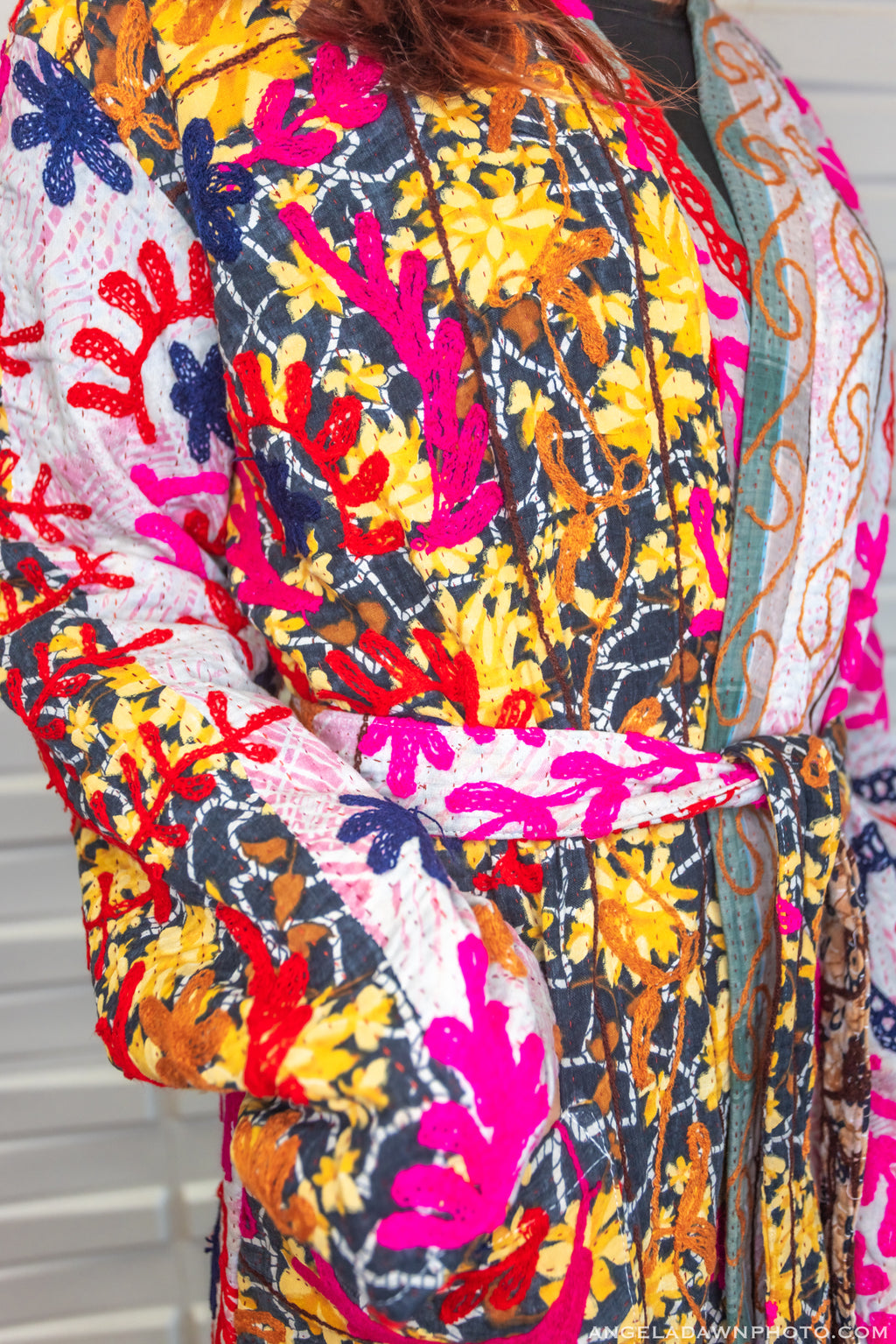 Suzani Kantha Midi Robe VI