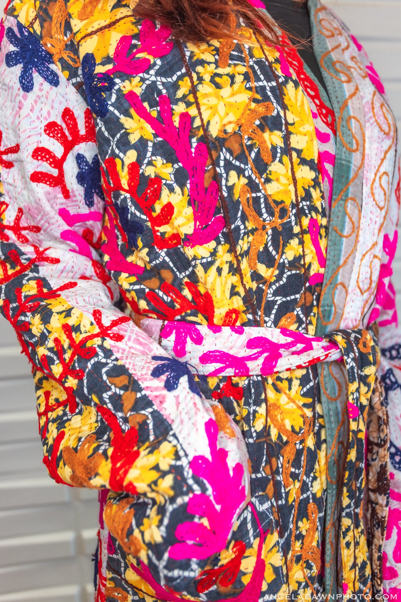 Suzani Kantha Midi Robe VI