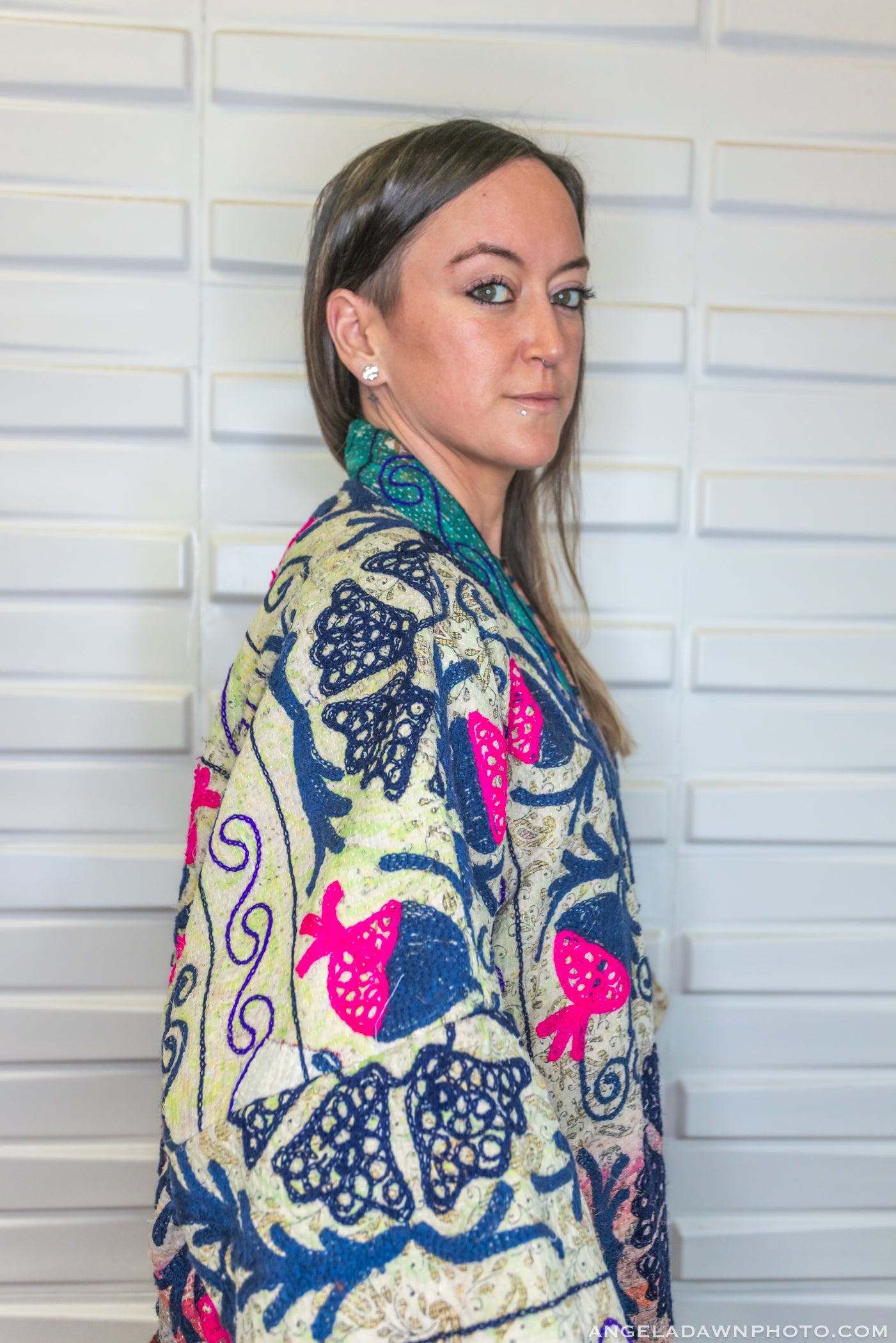 Suzani Kantha Oversized Kaftan Robe IV