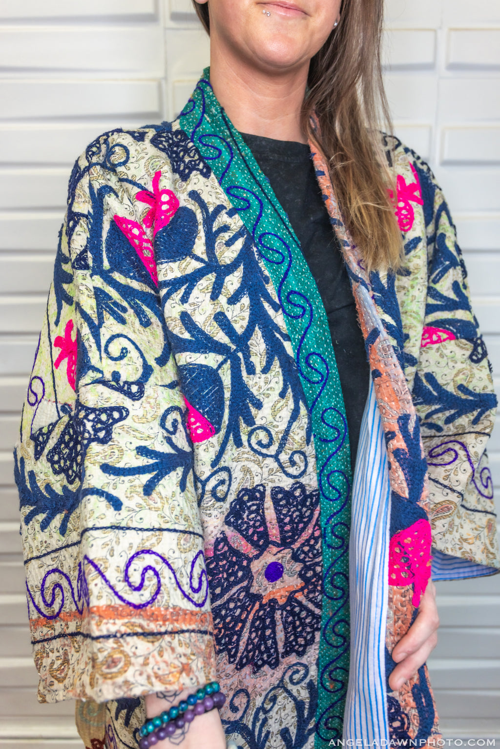 Suzani Kantha Oversized Kaftan Robe IV