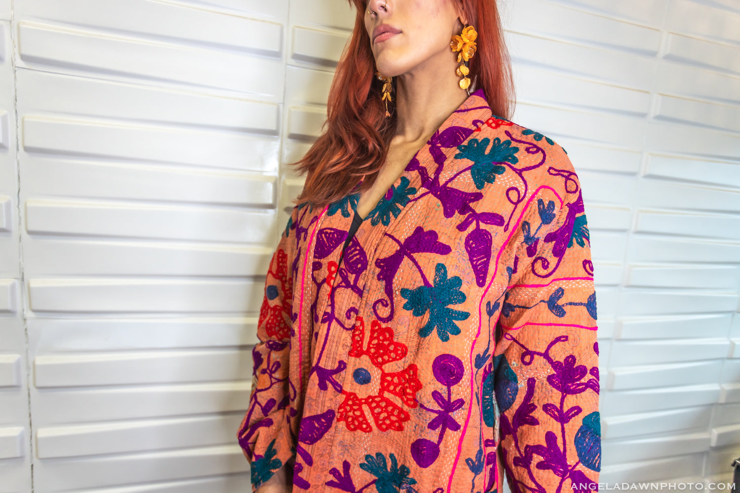 Suzani Kantha Midi Robe I