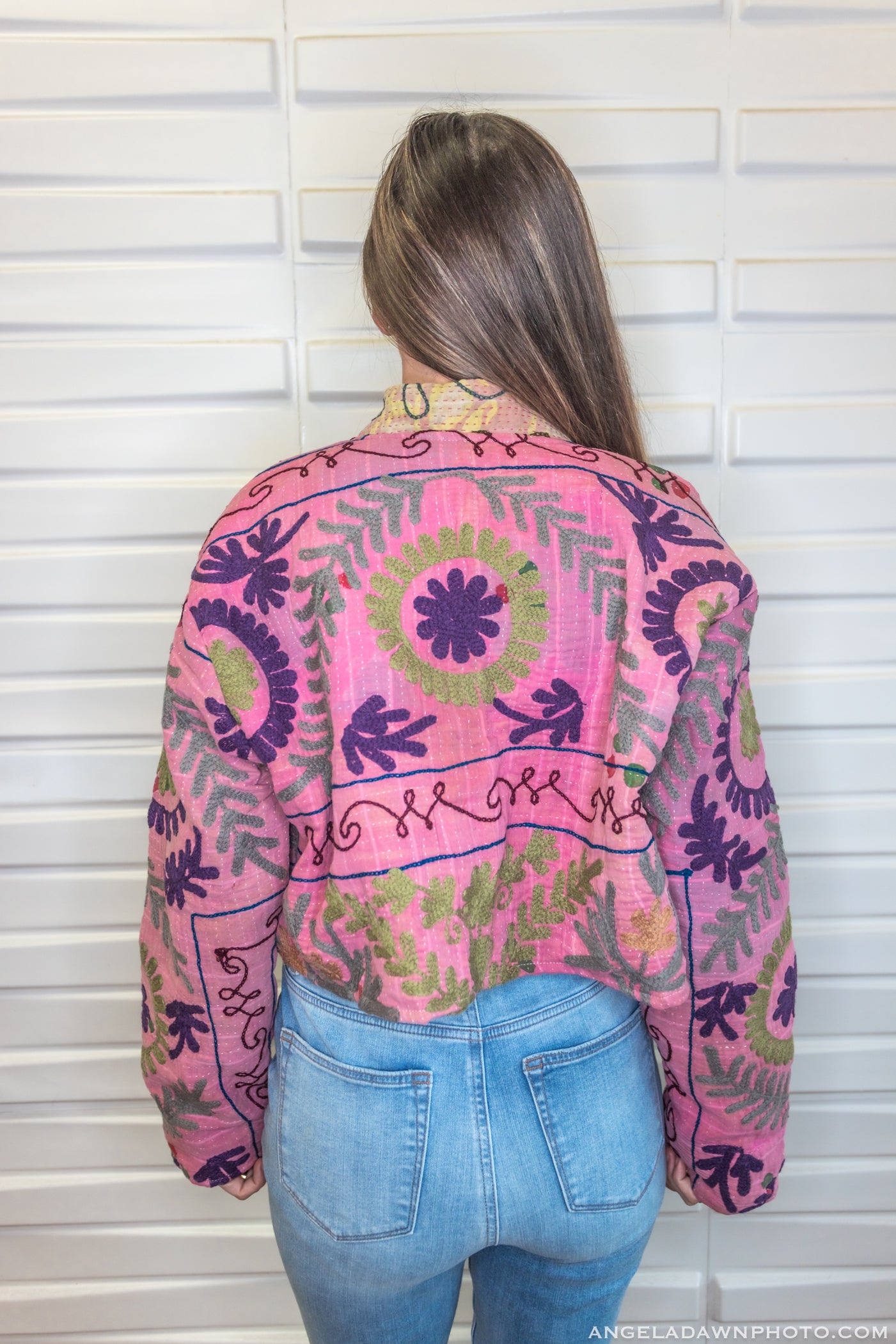 Suzani Kantha Crop Jacket IV
