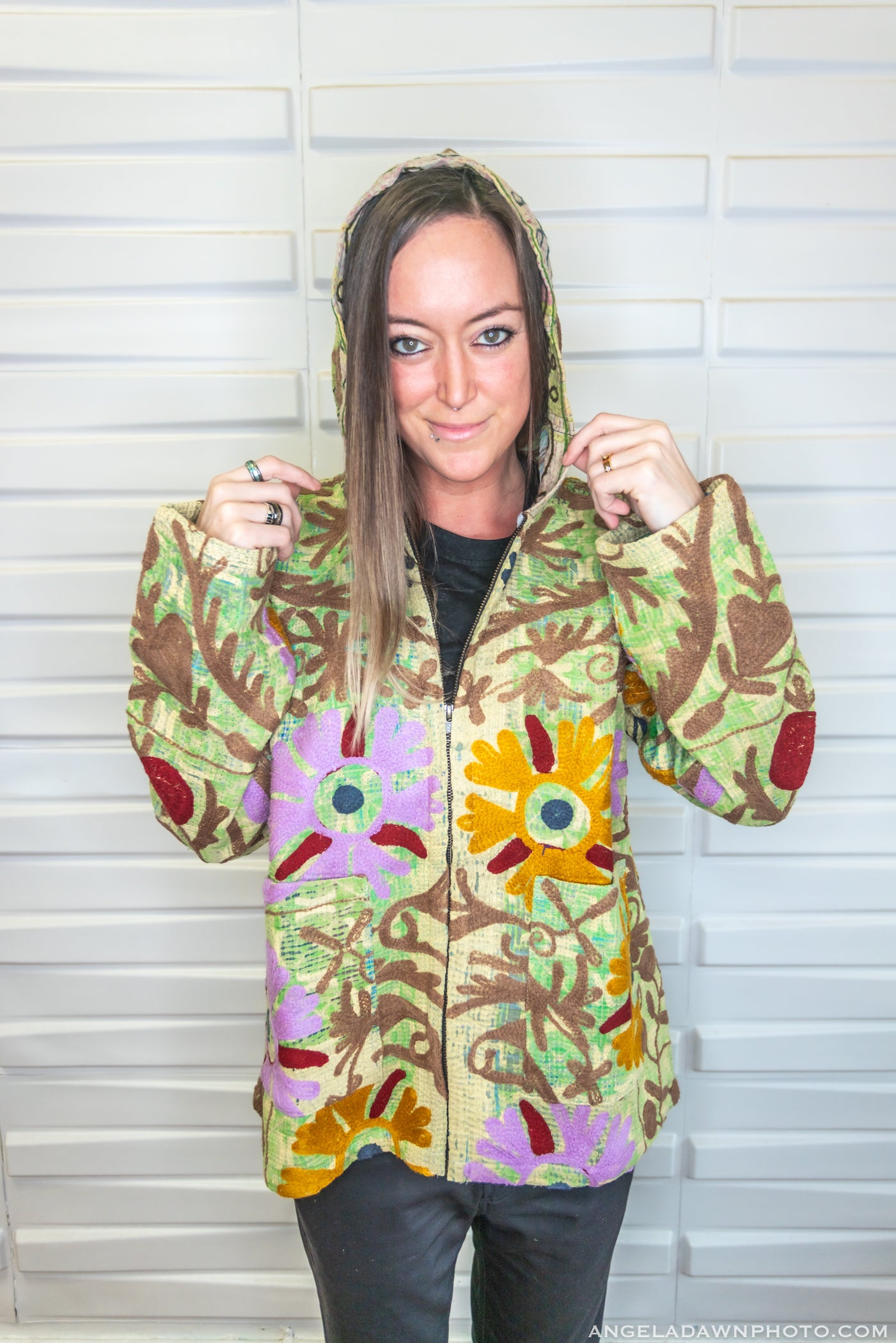 Suzani Kantha Hoodie