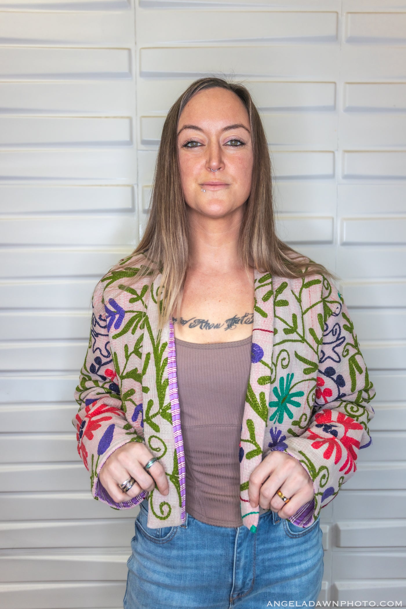 Suzani Kantha Crop Jacket III