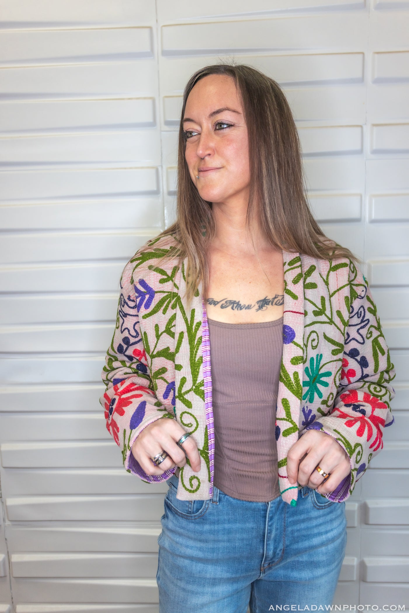 Suzani Kantha Crop Jacket III