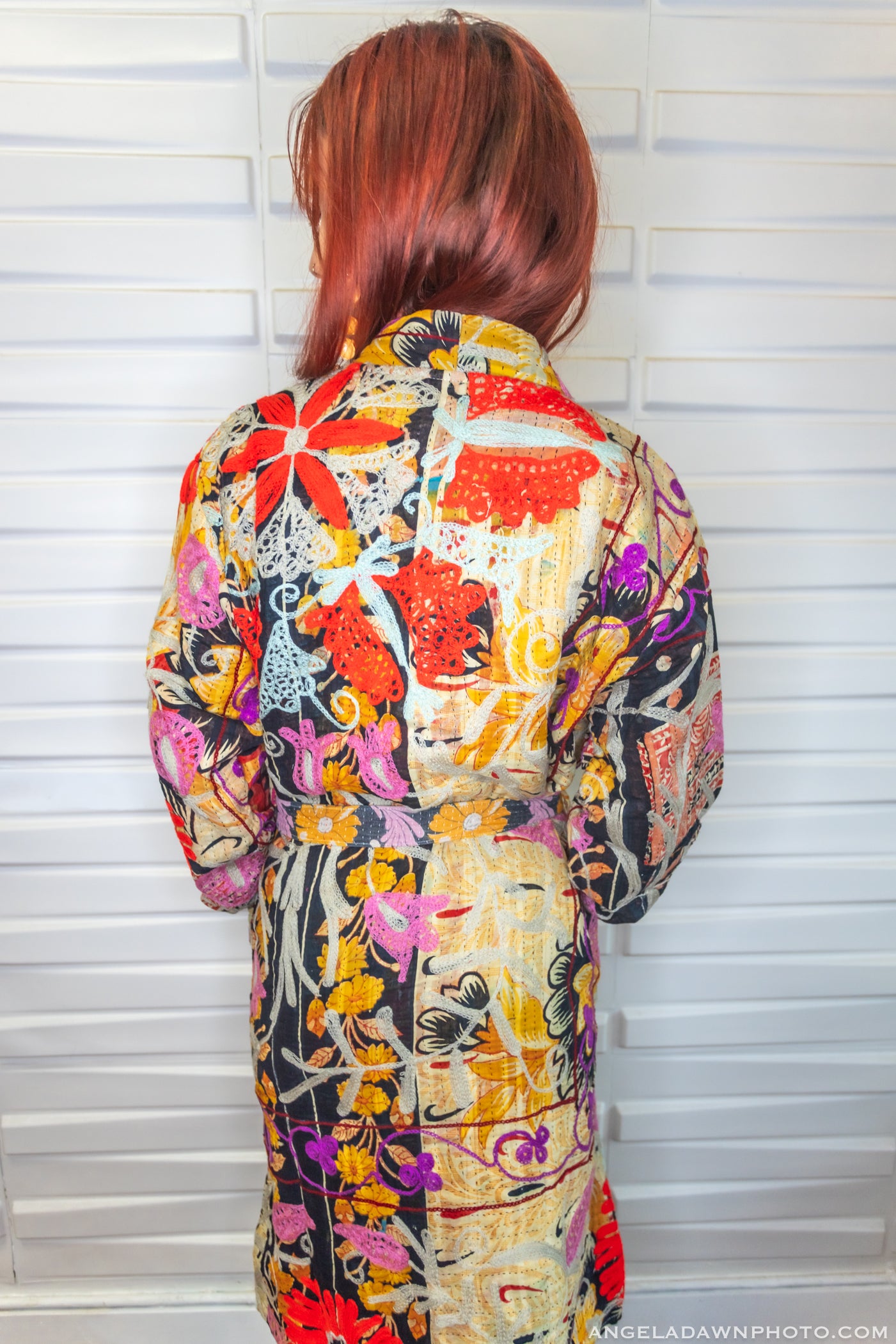 Suzani Kantha Midi Robe VIII