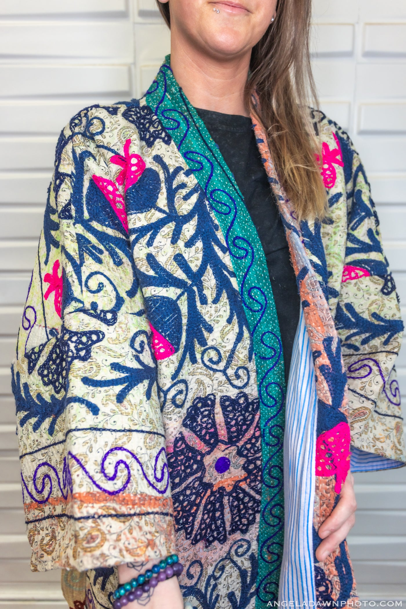Suzani Kantha Oversized Kaftan Robe IV