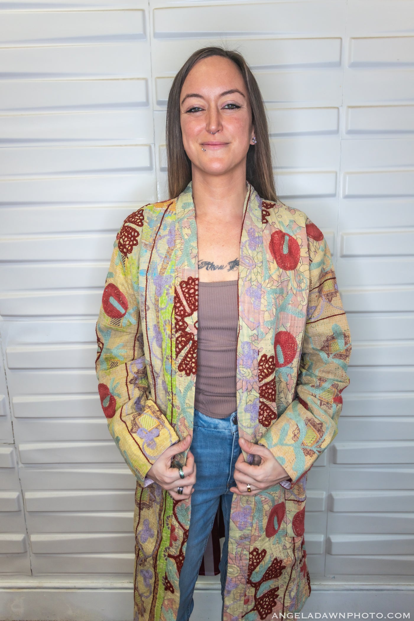 Suzani Kantha Midi Robe VII