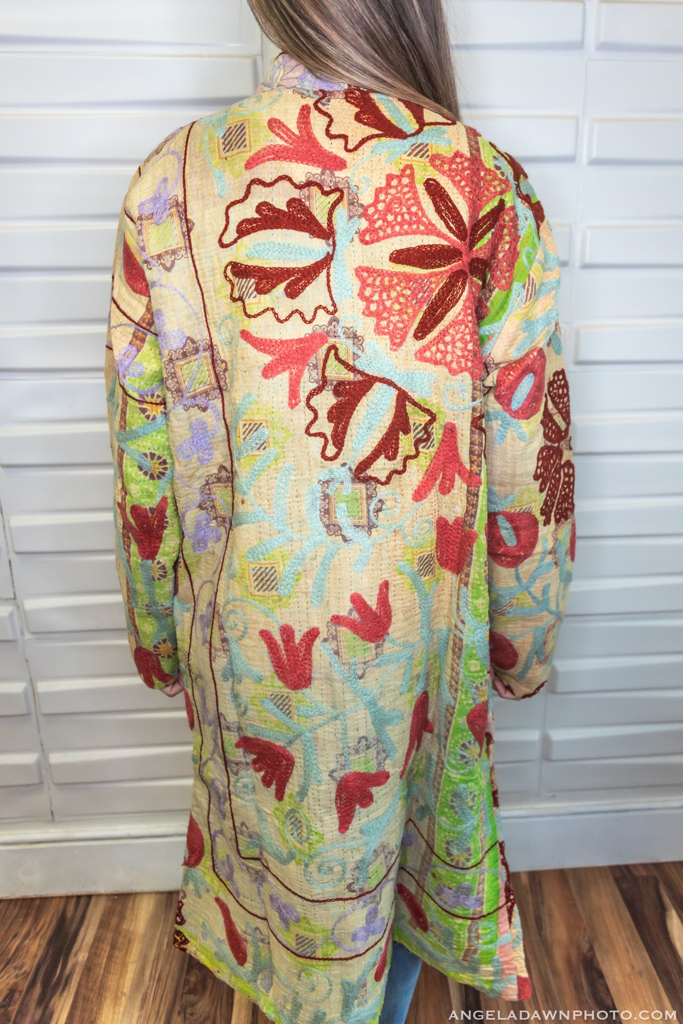 Suzani Kantha Midi Robe VII