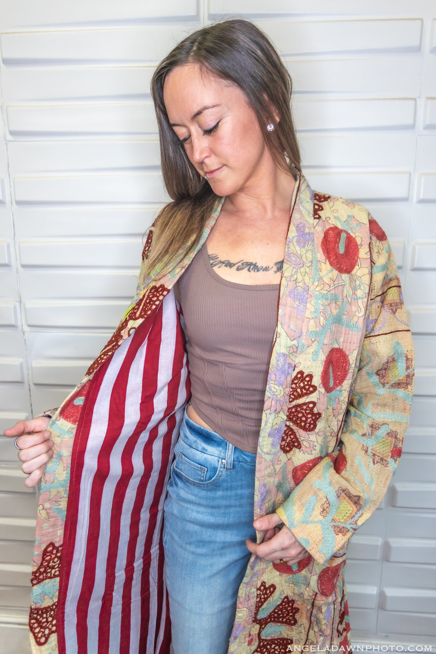 Suzani Kantha Midi Robe VII