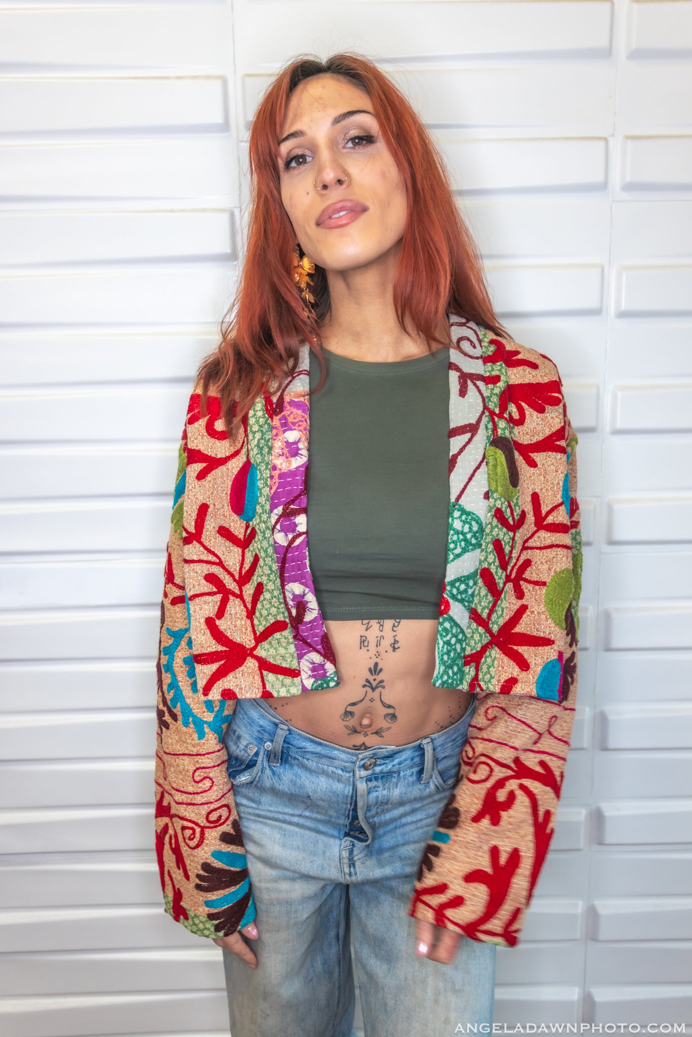 Suzani Kantha Crop Jacket II