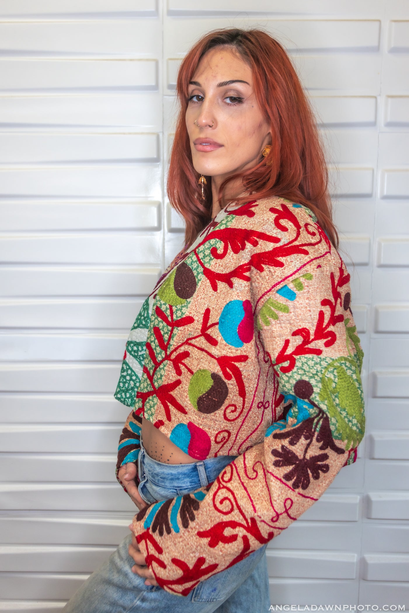 Suzani Kantha Crop Jacket II