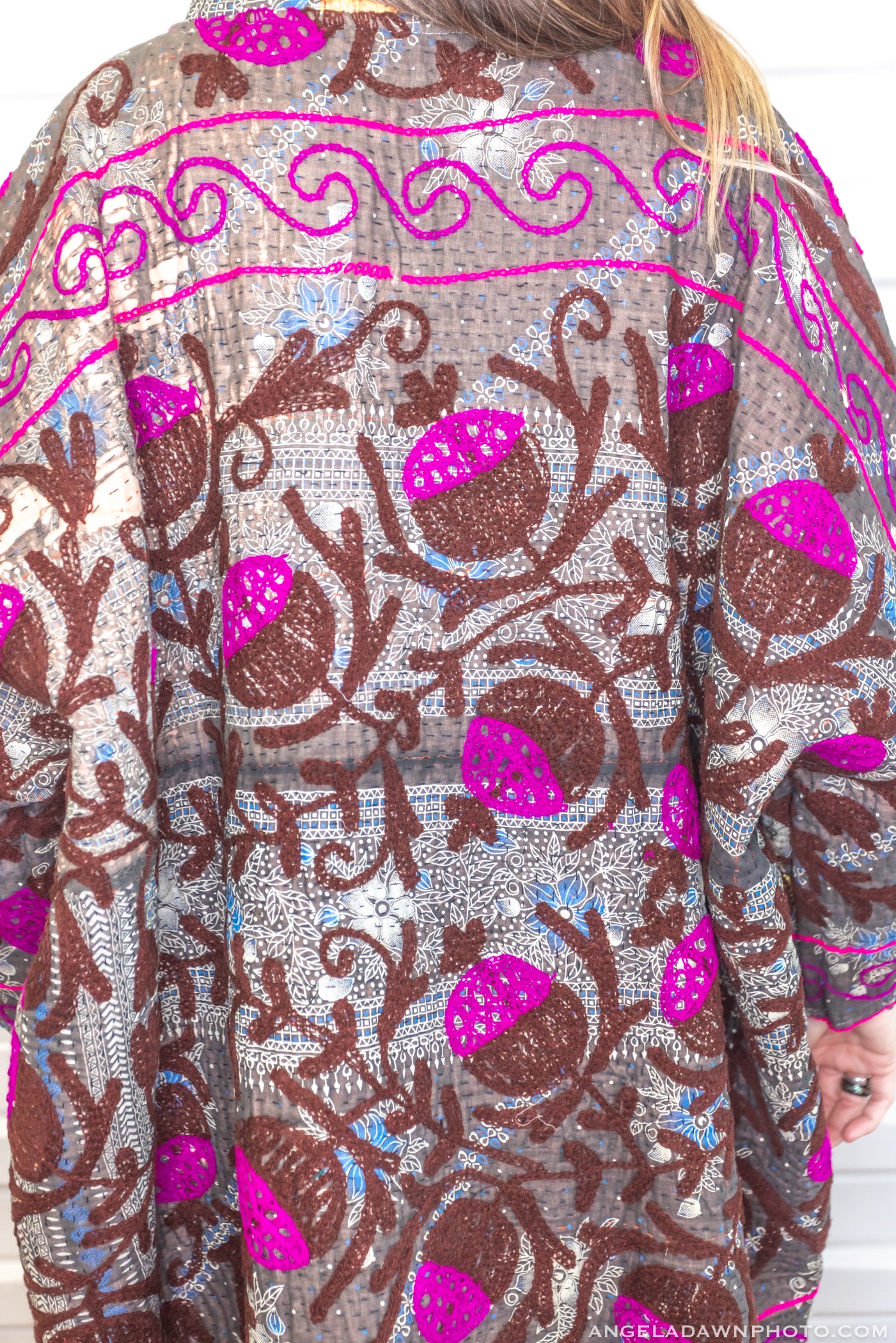 Suzani Kantha Oversized Kaftan Robe I