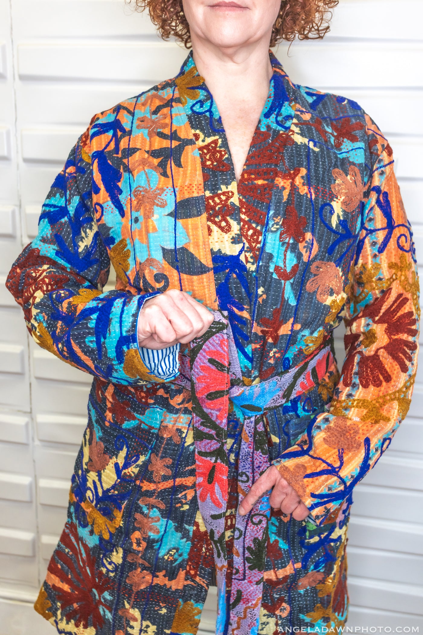 Suzani Kantha Midi Robe IV