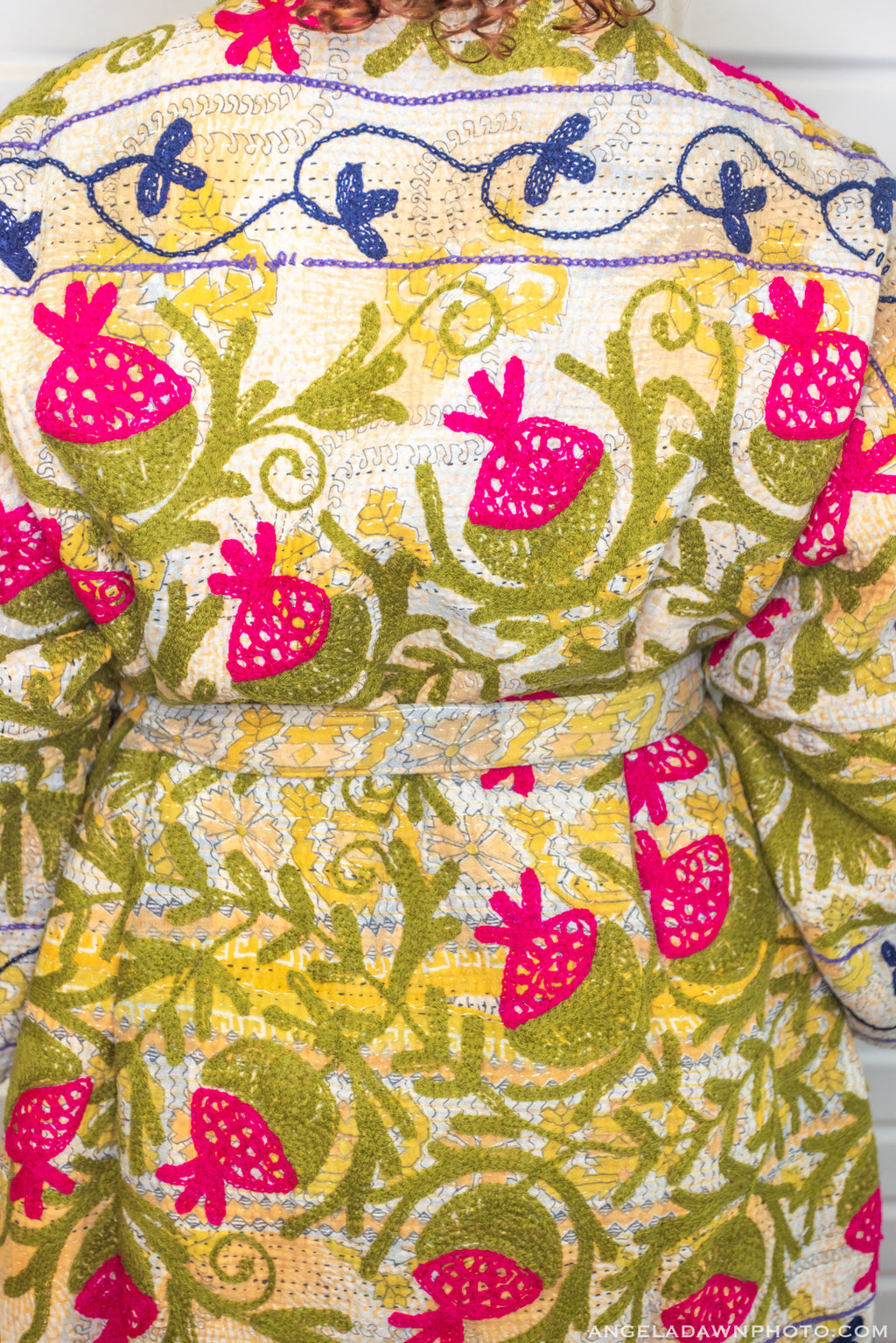 Suzani Kantha Oversized Kaftan Robe VII