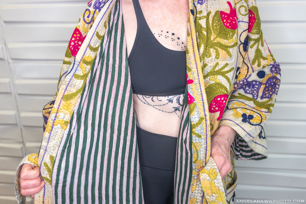Suzani Kantha Oversized Kaftan Robe VII