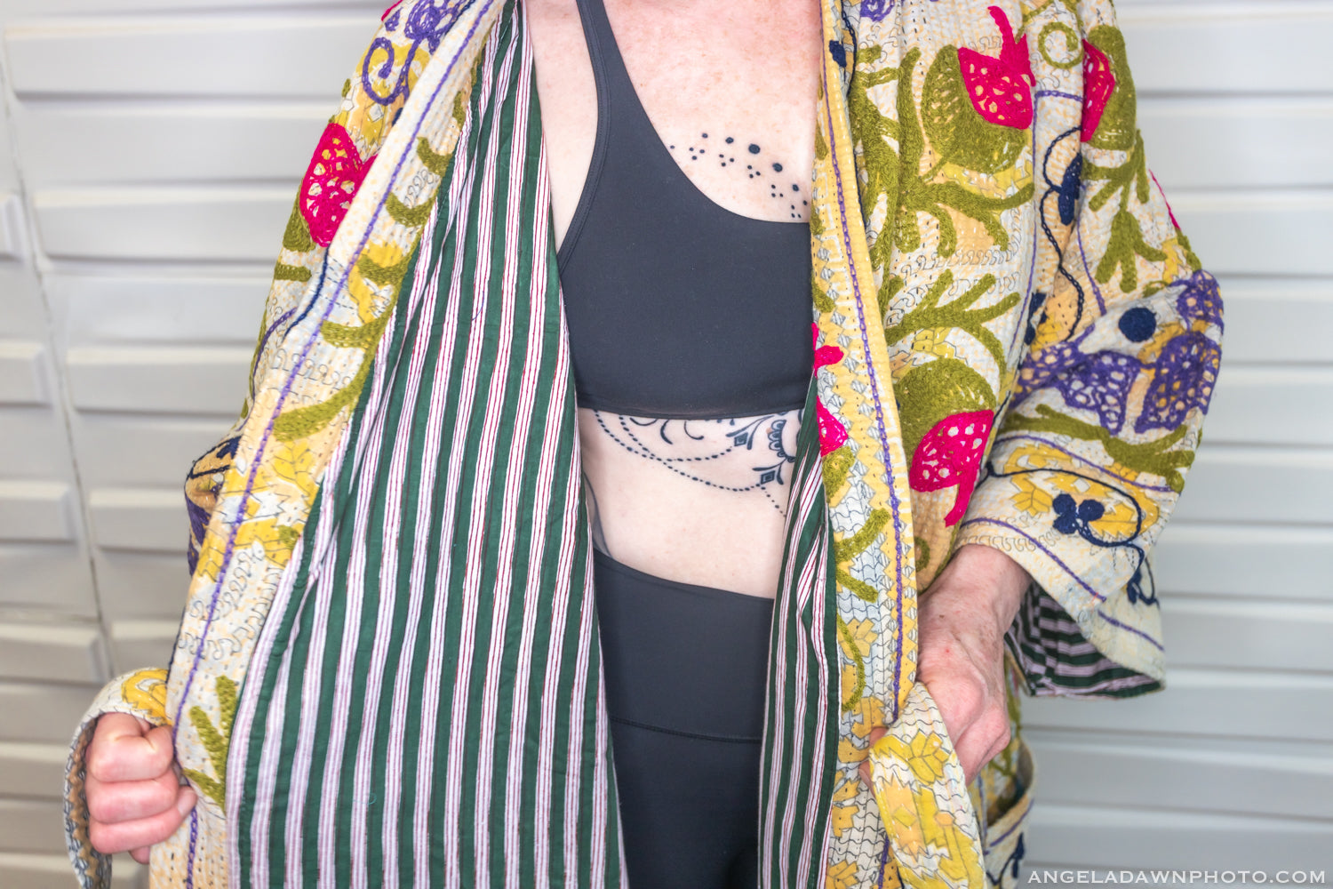 Suzani Kantha Oversized Kaftan Robe VII