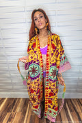 Suzani Kantha Oversized Kaftan Robe III