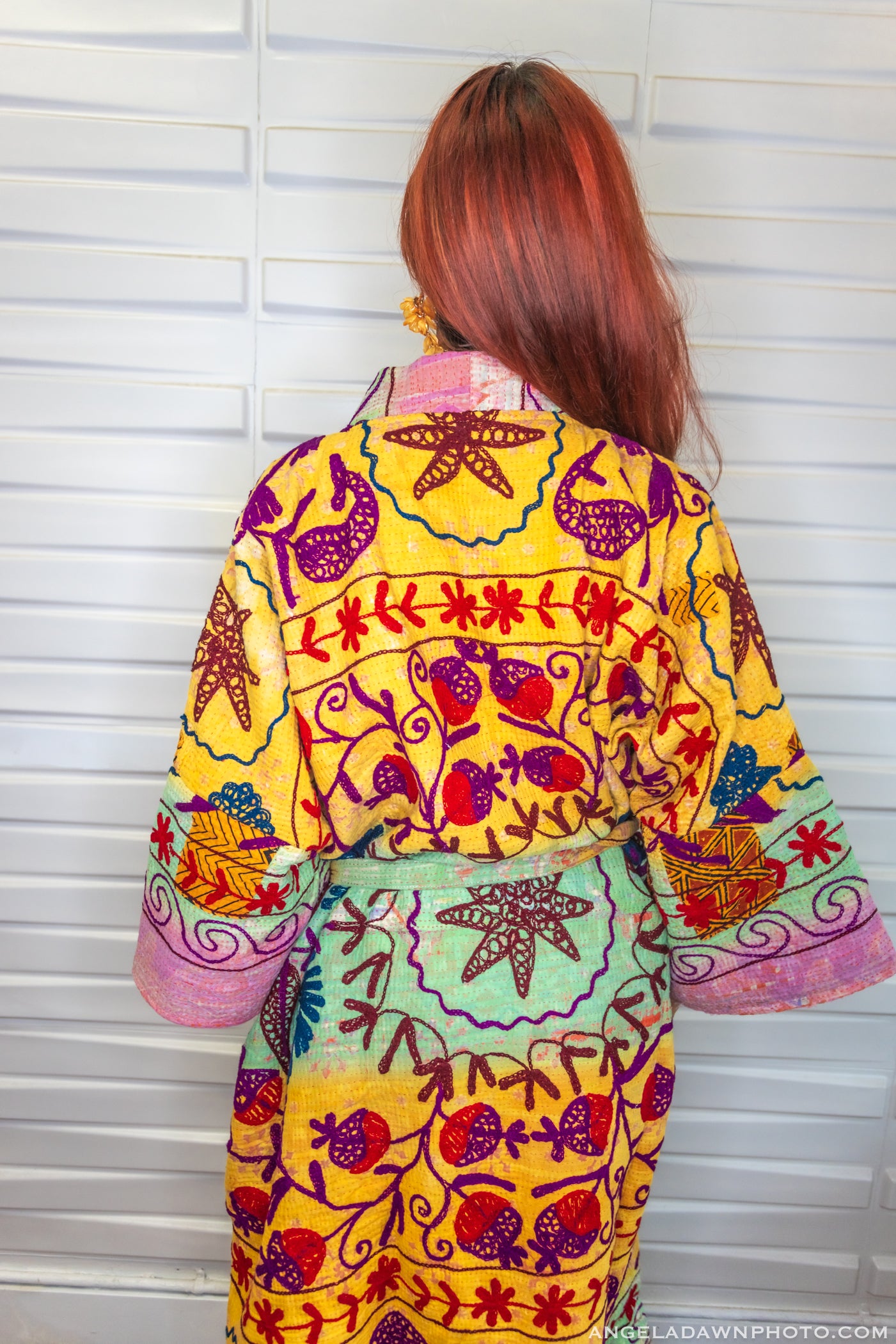 Suzani Kantha Oversized Kaftan Robe III