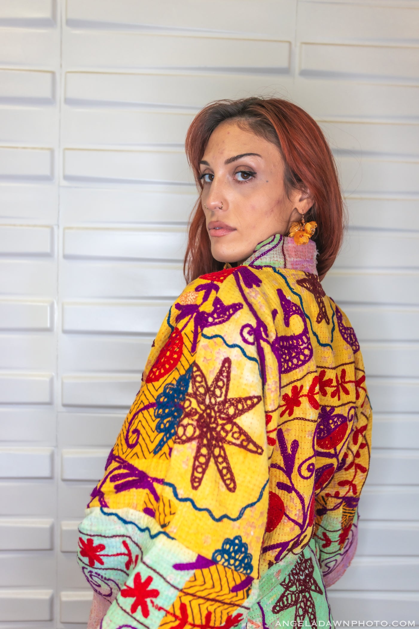 Suzani Kantha Oversized Kaftan Robe III