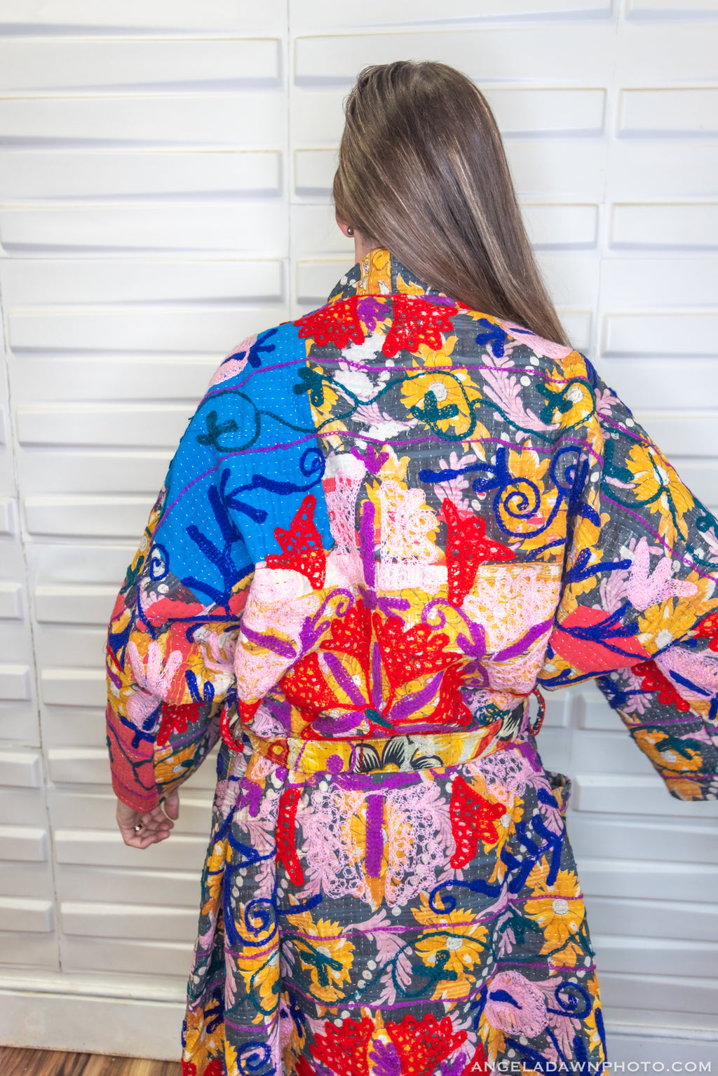 Suzani Kantha Oversized Kaftan Robe II