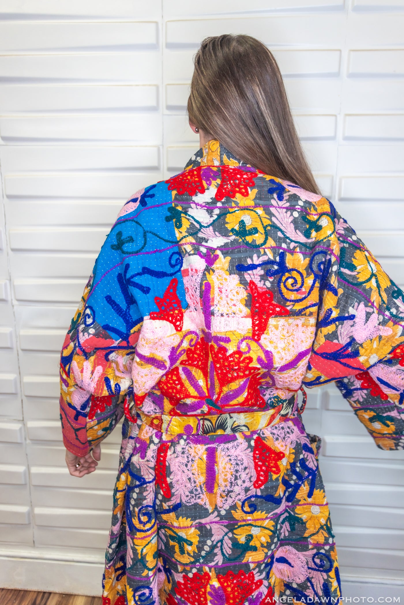 Suzani Kantha Oversized Kaftan Robe II