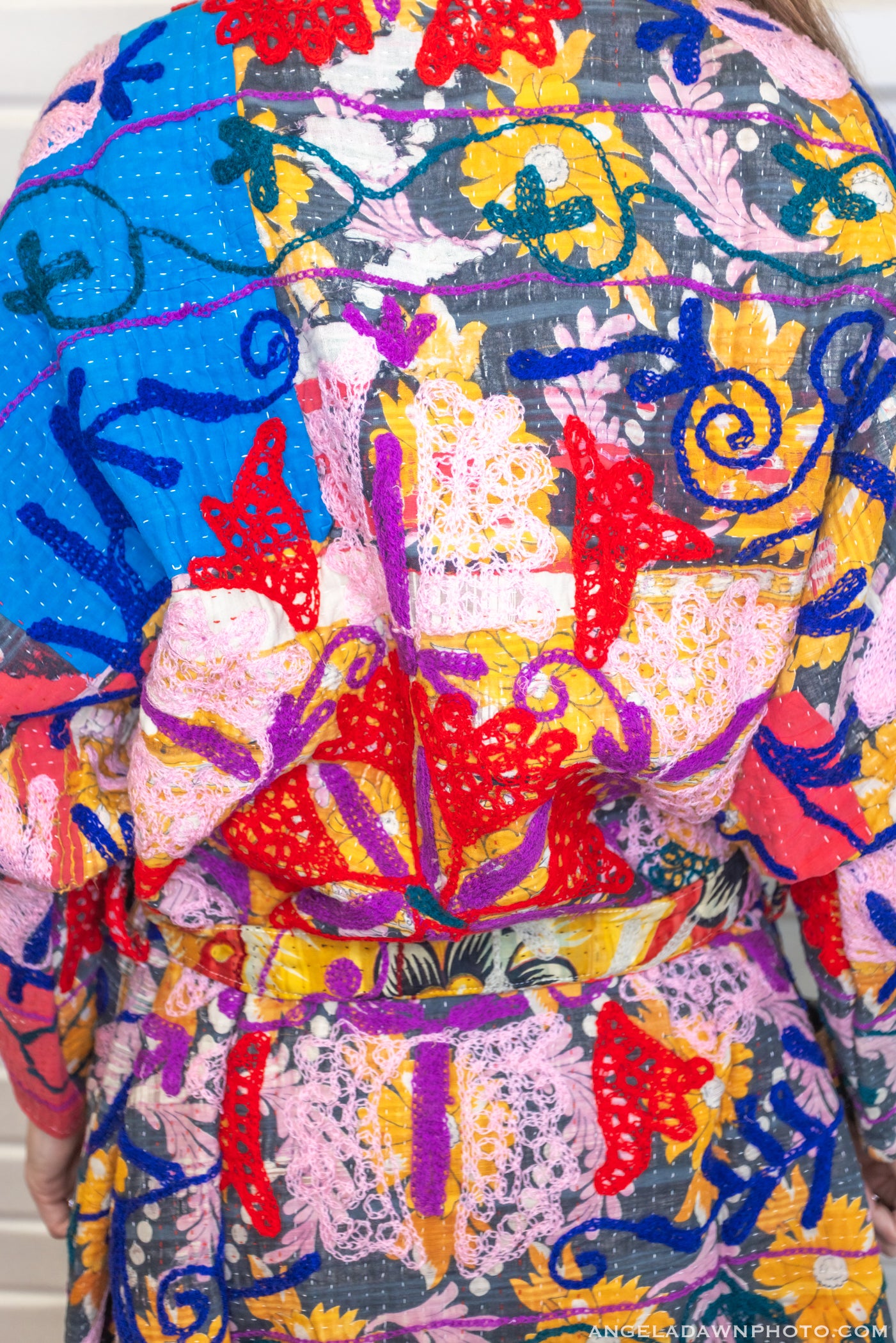 Suzani Kantha Oversized Kaftan Robe II