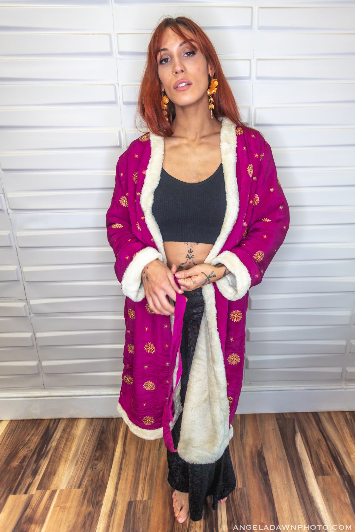 Fuzzy Saree Robe XII