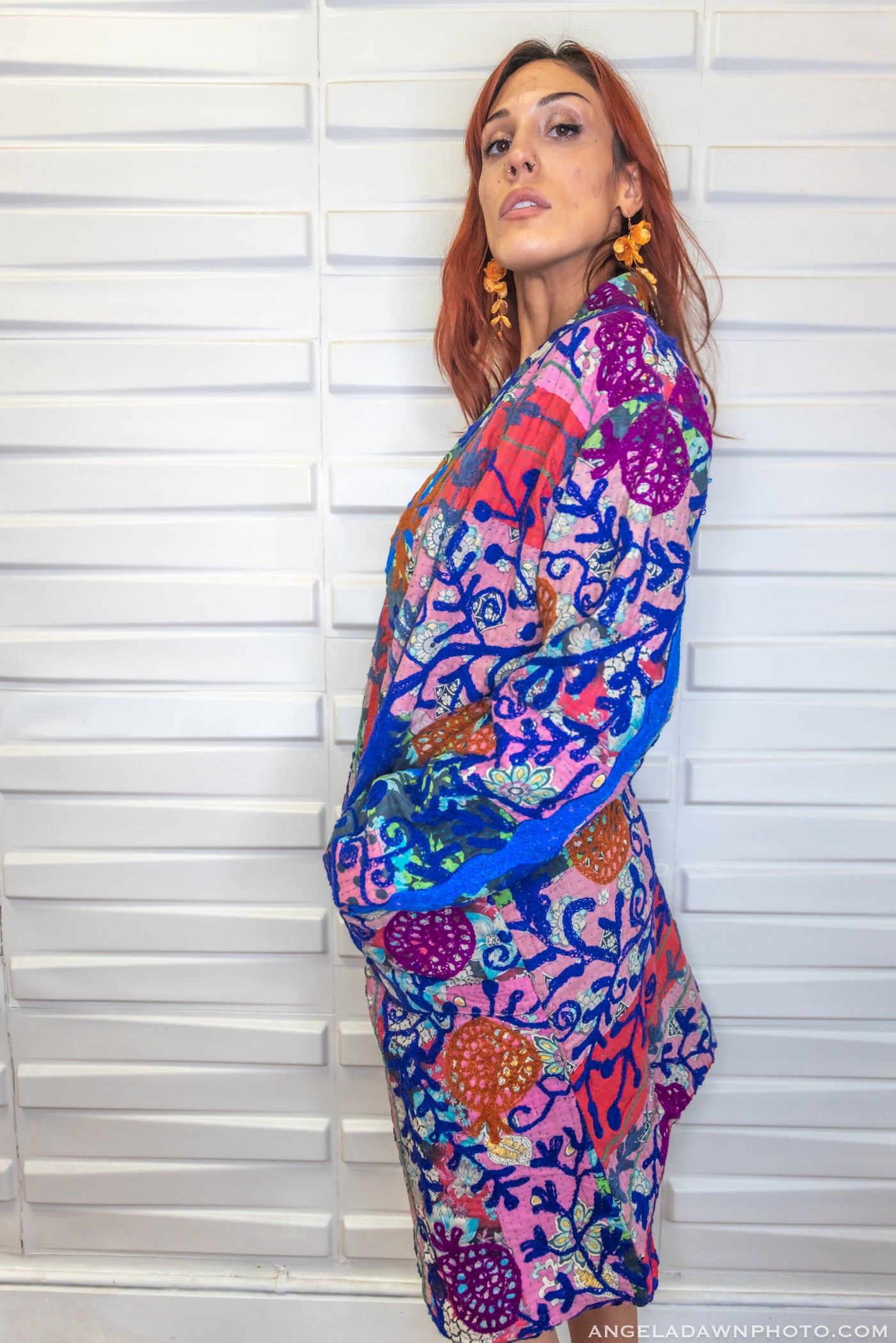 Suzani Kantha Midi Robe II