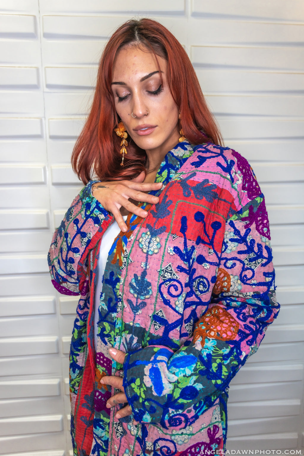 Suzani Kantha Midi Robe II