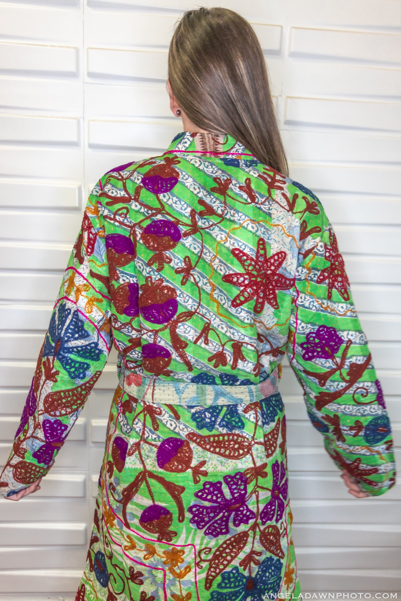 Suzani Kantha Midi Robe V