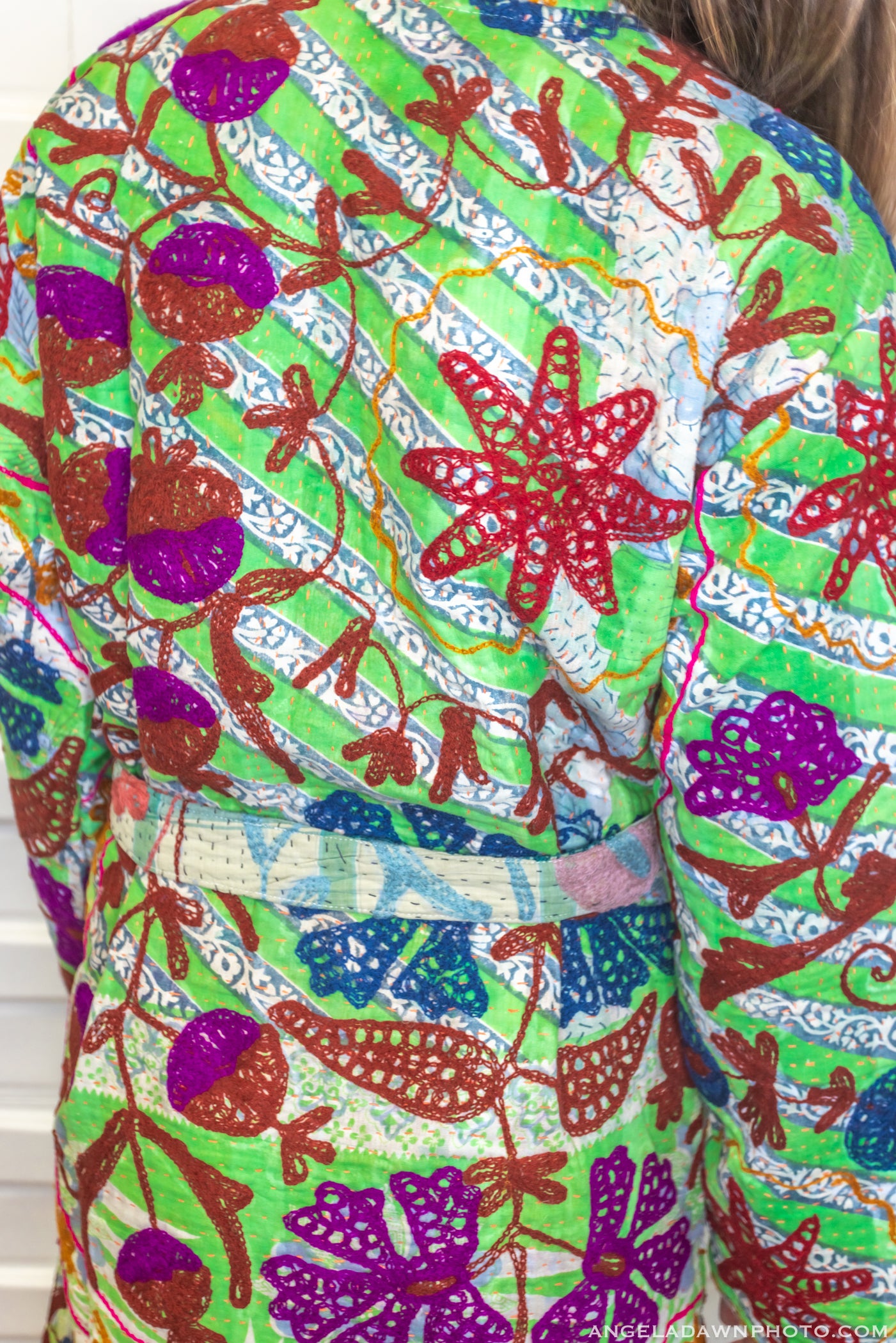 Suzani Kantha Midi Robe V