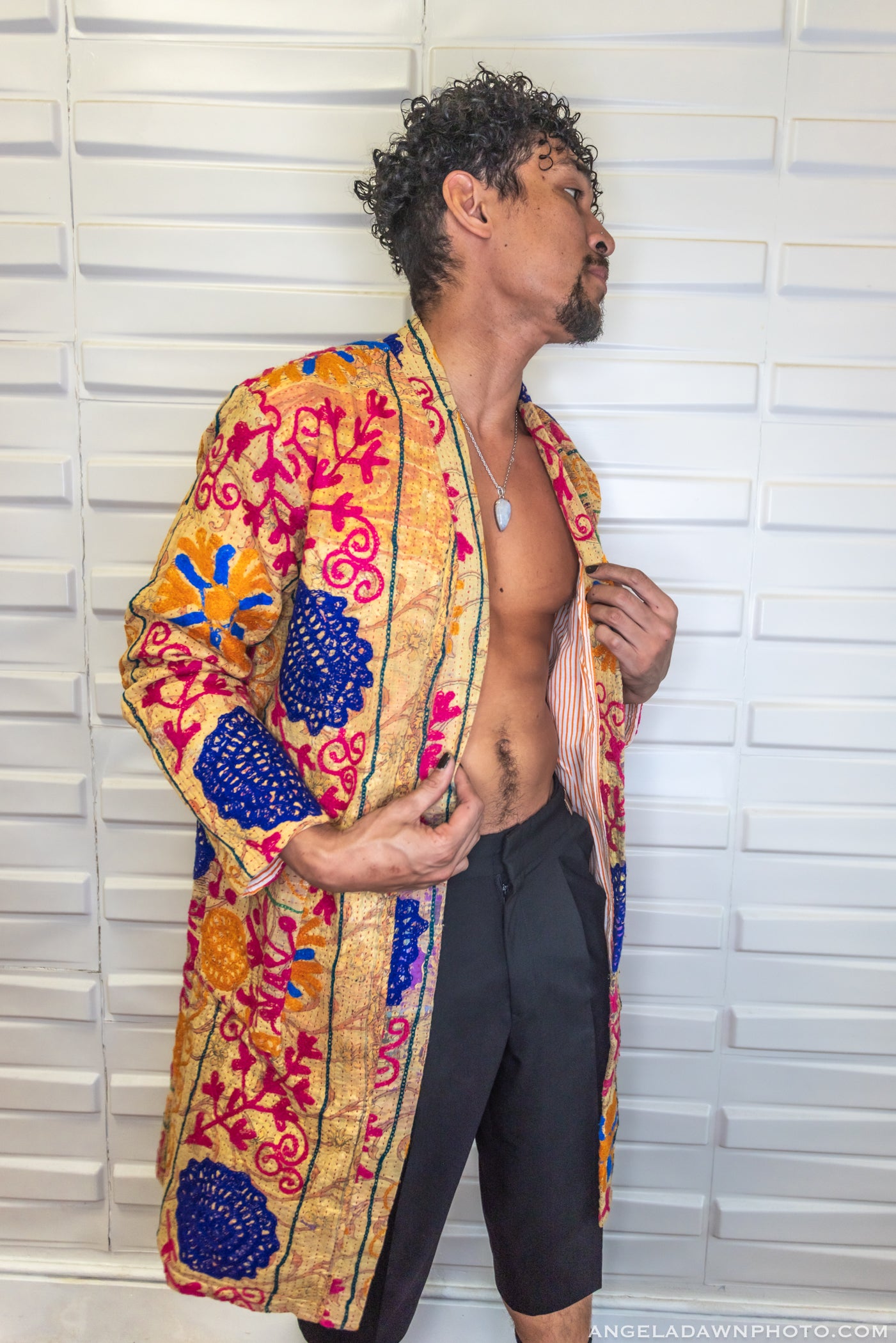 Suzani Kantha Midi Robe III